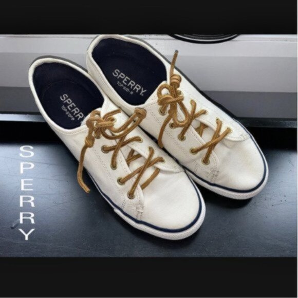Vintage SPERRY- Off-White Seacoast Top Sider Sneaker - Picture 9 of 16